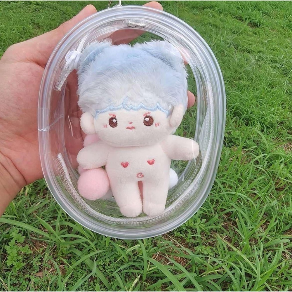 透明款含毛球 約10*13*5公分