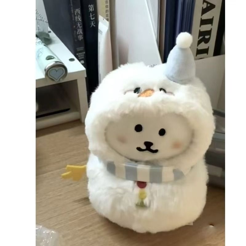 聖誕娃衣 藍色雪人-10cm娃