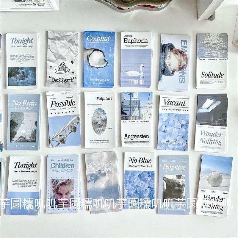藍色系隨機封口貼（1元2張）