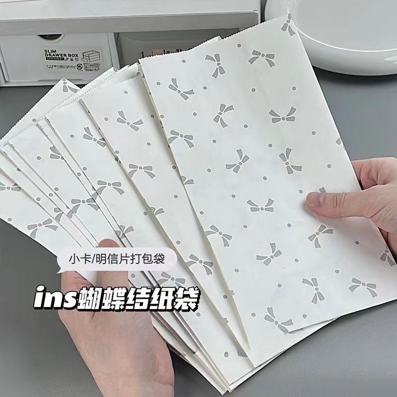 銀色蝴蝶結紙袋（8*13*24）