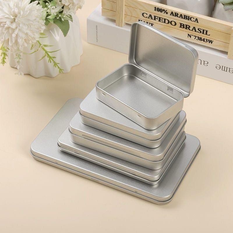 翻蓋款小鐵盒 約9*6*2公分（可放自印小卡）