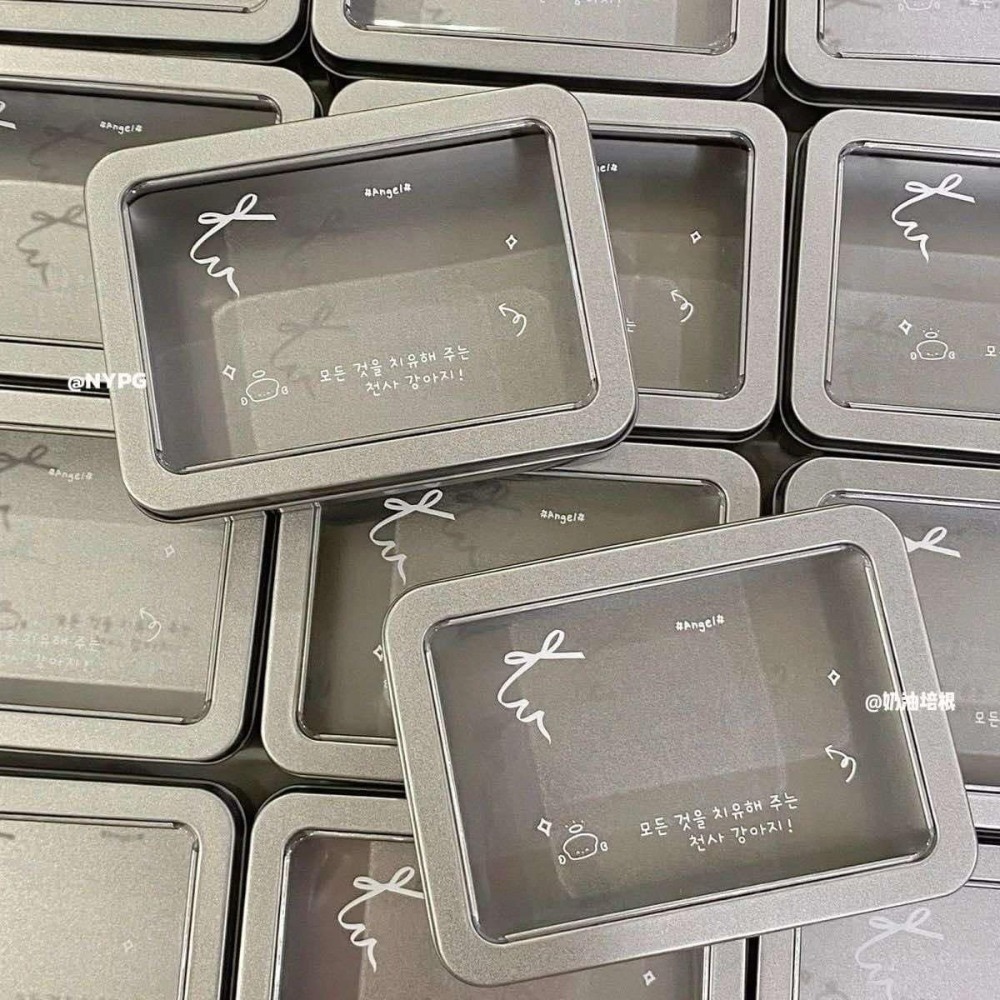 天使小狗鐵盒 約10*7*2.5公分