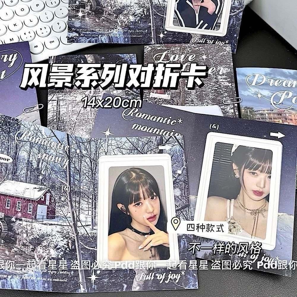 風景隨機摺頁袋子各10