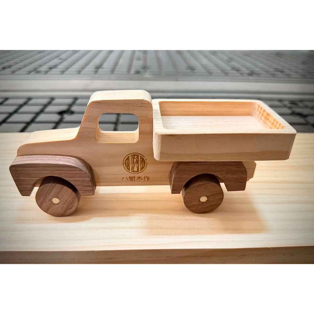 實木玩具貨車~玩具均為上漆~保留原木天然的樣子~八街木作-細節圖2