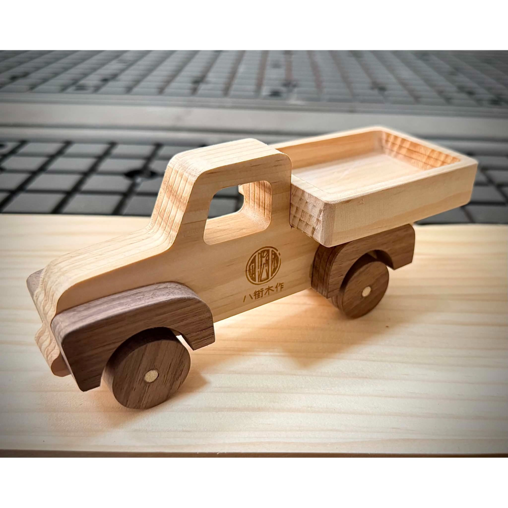 實木玩具貨車~玩具均為上漆~保留原木天然的樣子~八街木作-細節圖3