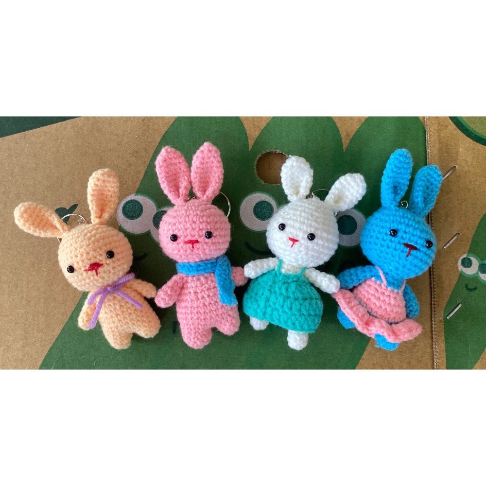 手工勾織娃娃掛飾 鑰匙圈-細節圖2