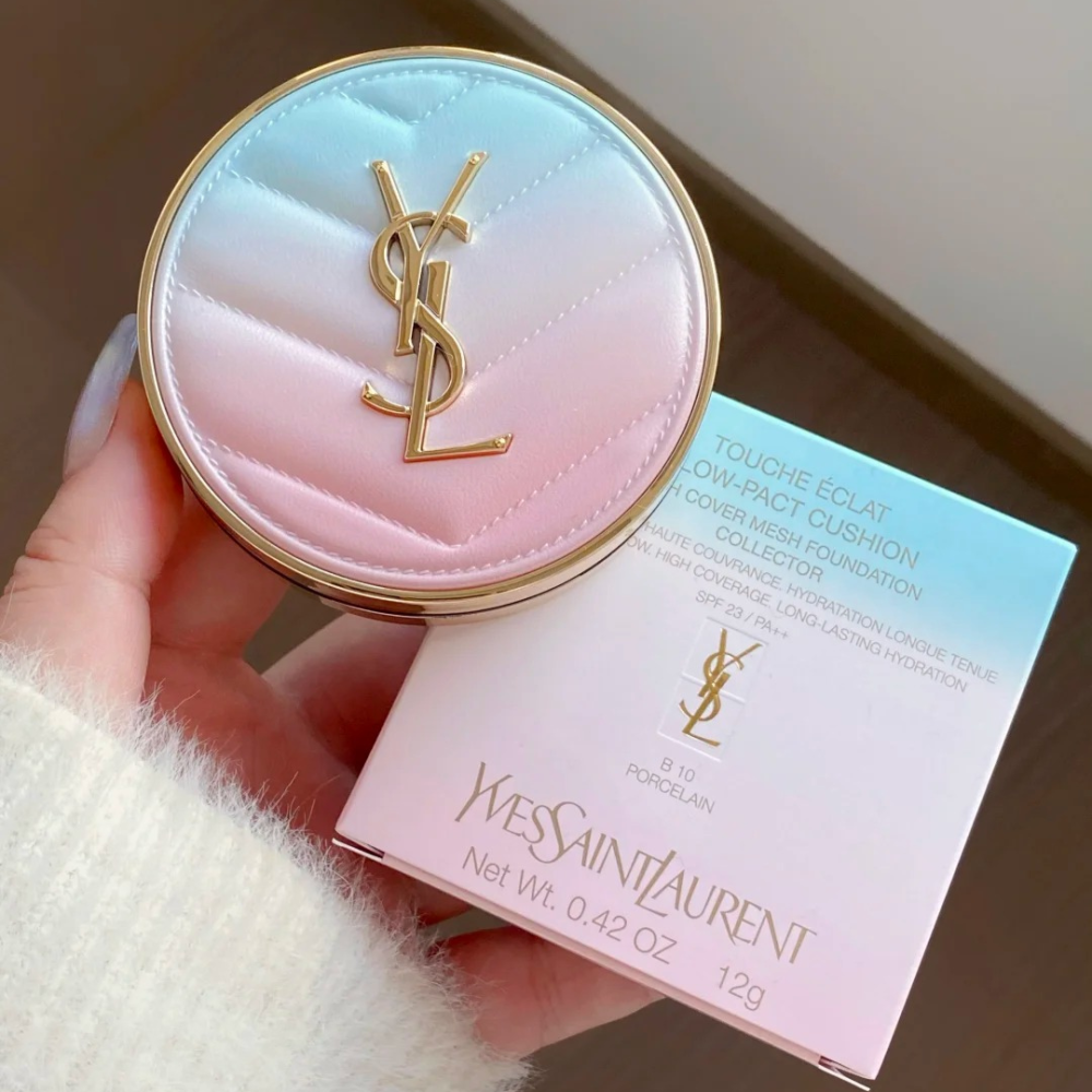 【YSL】聖羅蘭 情人節無限熱戀系列 超模光感精華水氣墊SPF23/PA++-細節圖3