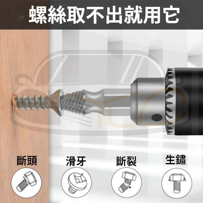 YLC。斷頭螺絲取出器 4341高速鋼退螺絲器 雙頭螺釘取出器 破損螺絲取出器 滑牙神器 倒牙螺絲 崩牙螺絲-細節圖5
