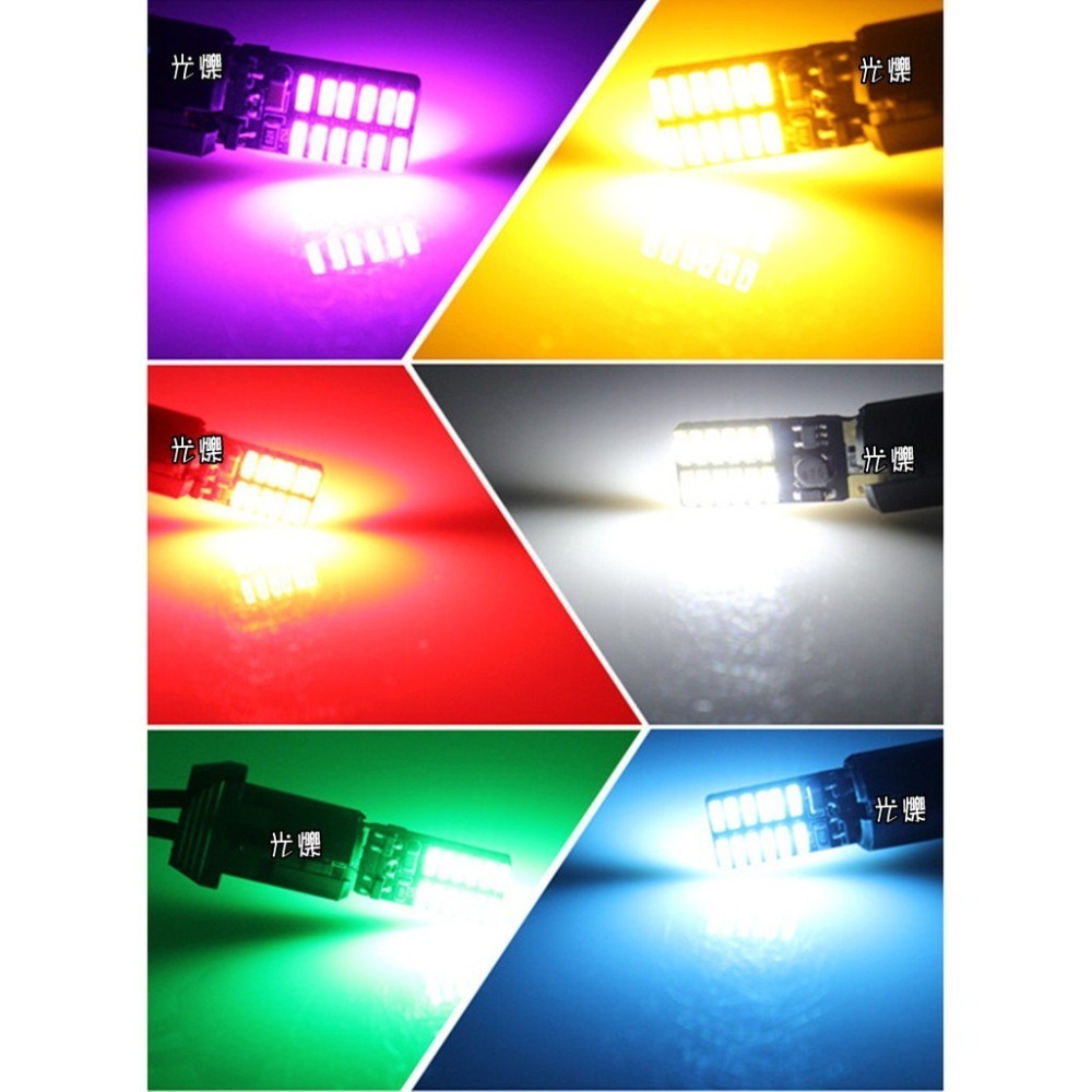 YLC。T10 LED 5送1 24V 12V 24燈恆流解碼無極性 4014小燈炸彈燈泡方向燈牌照燈室內燈 貨車遊覽車-細節圖2