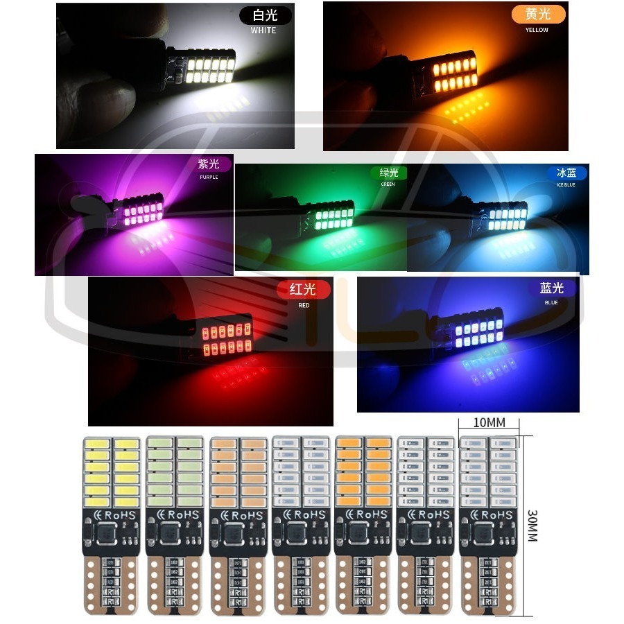 YLC。24V 12V T10 3030 4014 解碼 LED 高亮 貨車 聯結車 砂石車 氛圍燈 示寬燈車門燈警示燈-細節圖2
