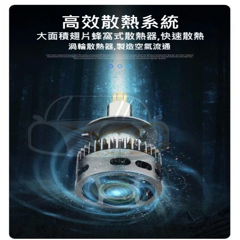 YLC。爆亮360度 LED大燈 霧燈 6000K 3000K H1 H7 H11 9012 9005 9006 D2S-細節圖4