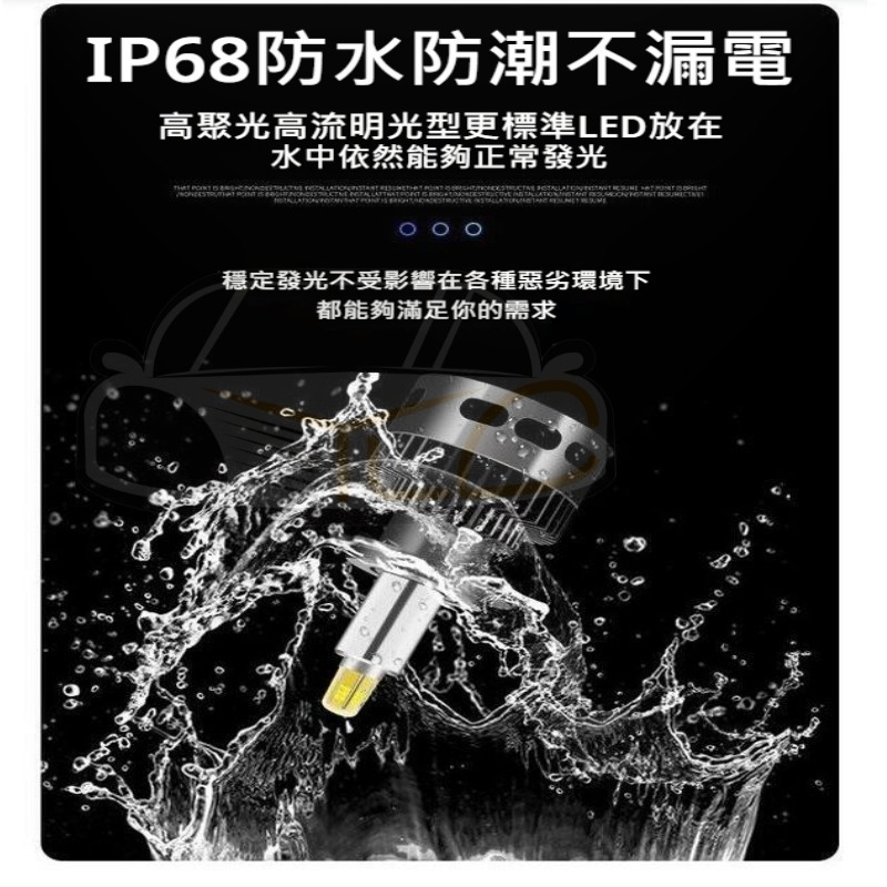 YLC。爆亮360度 LED大燈 霧燈 6000K 3000K H1 H7 H11 9012 9005 9006 D2S-細節圖6