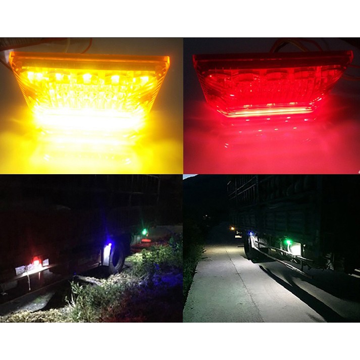 YLC。超亮 12V 24V 側邊照地燈 大卡 大貨車 砂石車 遊覽車 拖板車 邊燈 側燈 示寬燈 照地燈 方向燈 超防-細節圖5