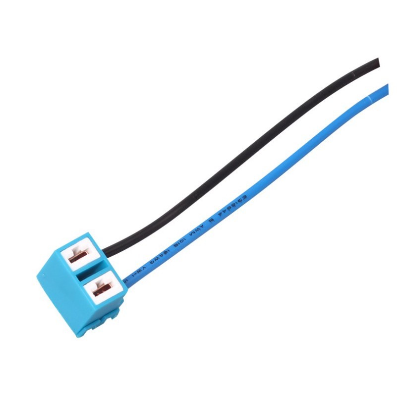 YLC。帶線 H4(HS1) H7 H11 H1 母頭 耐高溫 線芯粗 陶瓷 塑膠插頭 3PIN 公母接頭 改裝燈座-細節圖5