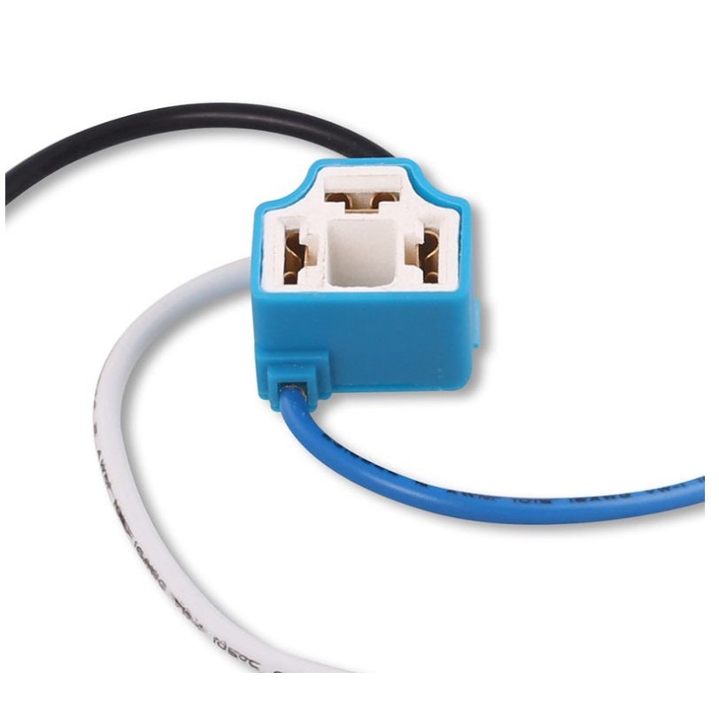 YLC。帶線 H4(HS1) H7 H11 H1 母頭 耐高溫 線芯粗 陶瓷 塑膠插頭 3PIN 公母接頭 改裝燈座-細節圖6