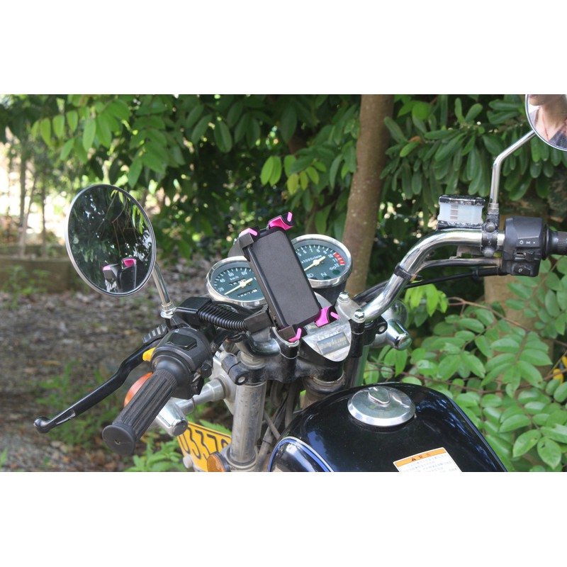 B009寶可夢必備 機車手機架 腳踏車自行車手機支架 導航支架 手機夾 勁戰 摩托車 GTR GP125 升級360度-細節圖2