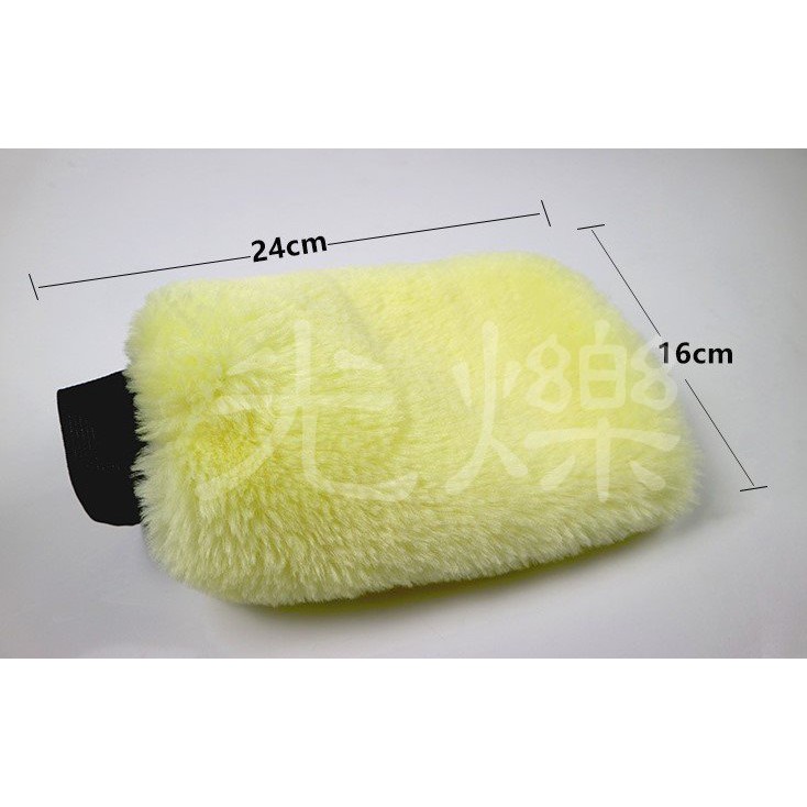 YLC。B015 仿羊毛擦車手套 洗車羊毛絨手套 汽車用品 家務清潔 打蠟 美容工具 海綿 自助-細節圖6