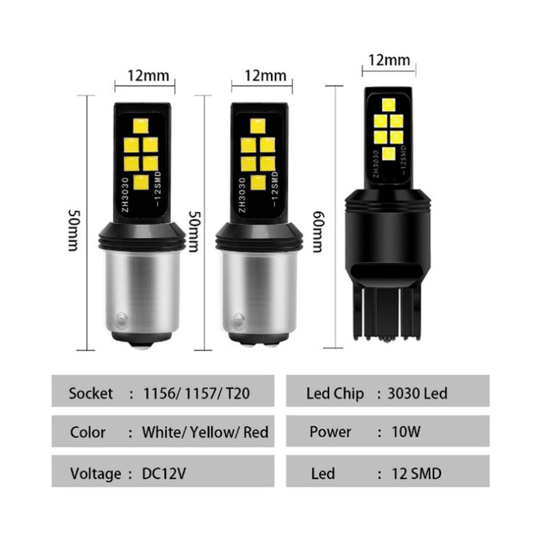 YLC。 T15 T20 1156 1157LED 爆亮倒車燈 LED解碼 倒車燈 剎車燈 方向燈 流氓倒車燈C012-細節圖3