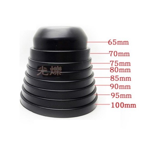 YLC。B029通用型 LED HID 大燈 防水 防塵套 防塵蓋 防塵罩 防水蓋 防水罩 防水套 軟式橡膠 8種尺寸-細節圖2