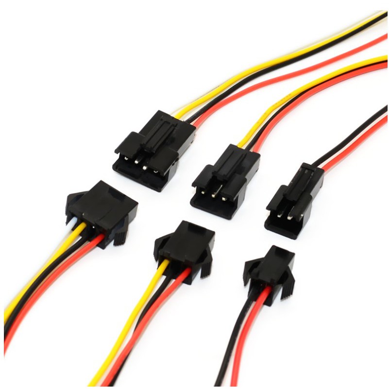 YLC。B068 SM端子線 2P/3P/4P/5P/6P空中對插接頭 公母接頭 LED電源線 20公分 改裝插頭-細節圖2