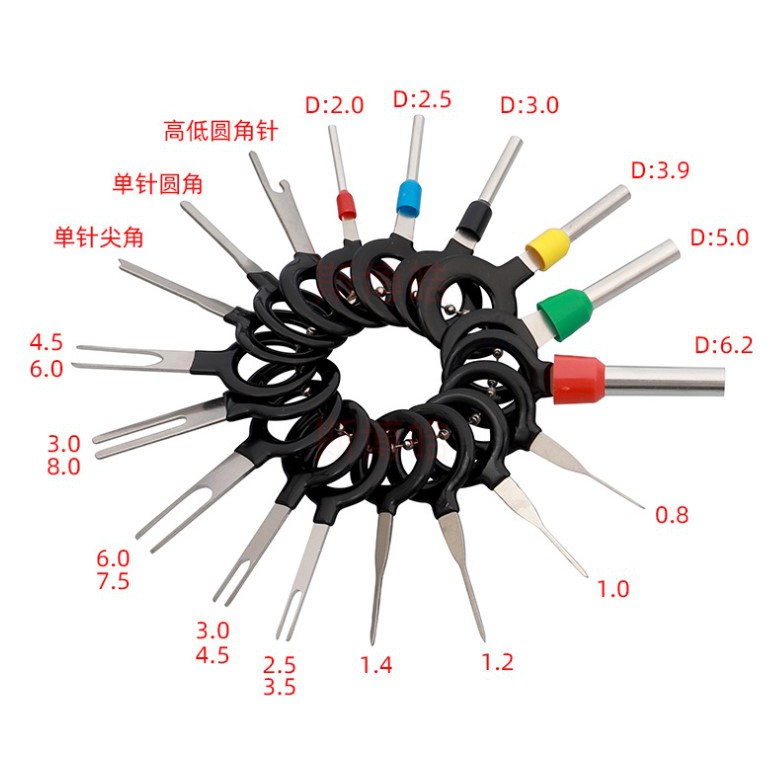 YLC。端子插頭針 插端子退針器工具挑針線束端子退 PIN 端子 退PIN器 退針器 改線 改接頭B145-細節圖2