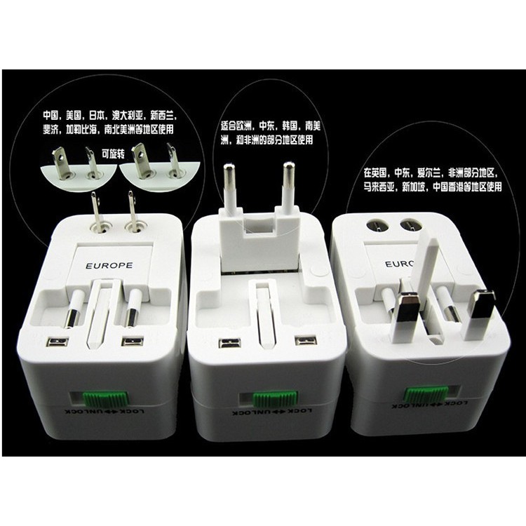 B125~出國必備 全球通 旅行萬用轉換插頭 萬用轉接頭 手機 萬國充電器 萬國充 歐洲 澳洲 日本 韓國 英國 新加坡-細節圖2