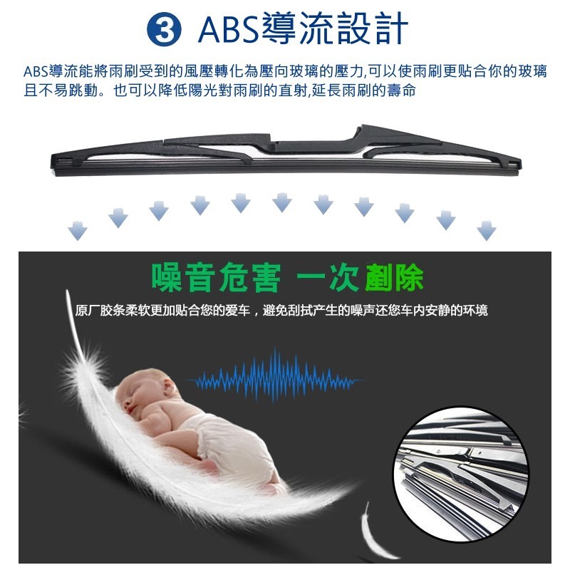 YLC。NISSAN XTRAIL TIIDA LIVINA JUKE ROGUE MARCH LEAF 後雨刷-細節圖4