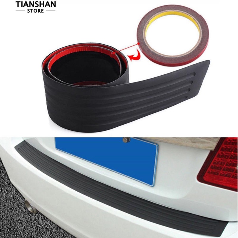 YLC。7.5cm*90cm 104cm 汽車後備箱防護條 保險槓防撞防擦橡膠條 尾門裝飾條 後護板門檻保護條B077-細節圖2