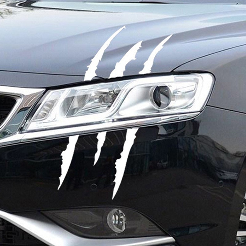 YLC。D004 鬼爪貼紙.汽車貼紙.簍空貼紙.車貼.彩繪.彩貼.汽車貼紙.爪痕.機車貼紙.怪獸.魔鬼-細節圖3