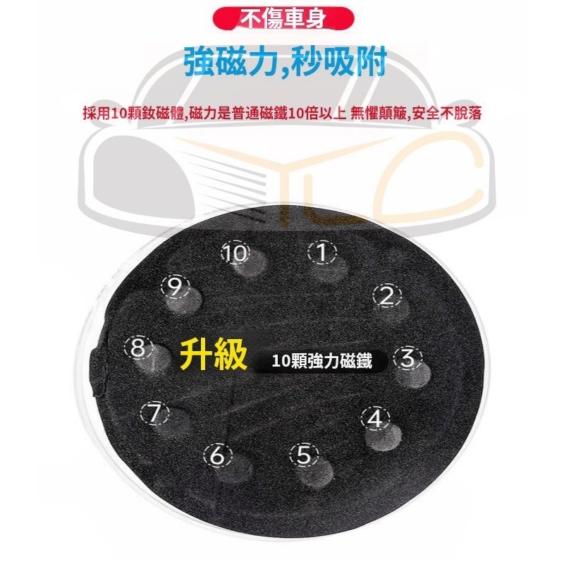 YLC。三代太陽能爆閃燈 太陽能LED燈 七彩警示燈 磁吸開關磁控 防追尾 貨車警示燈 LED燈免接線 汽車 貨車 方形-細節圖3