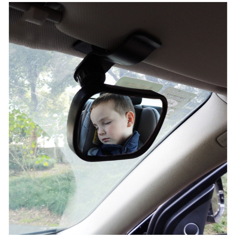 YLC。B118車內Baby鏡 後照鏡 廣角 高清 汽車用吸盤寶寶鏡 後排觀察 車內大視野鏡 車內後視鏡-細節圖6