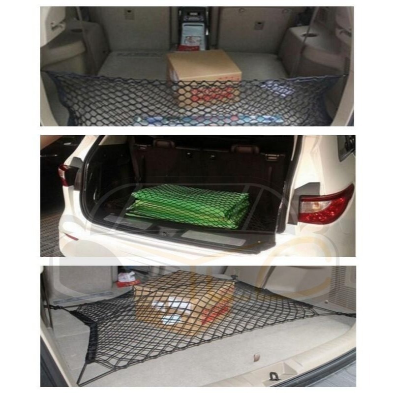 YLC。汽車後備箱網兜 車用固定行李網 儲物袋 收納儲物網 置物網兜 彈力行李網兜-細節圖7