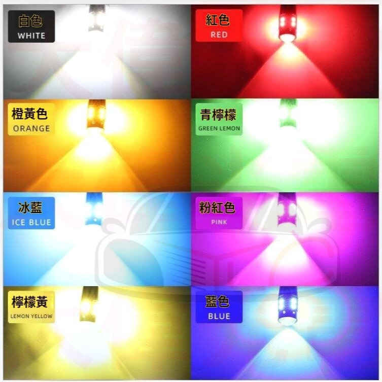 YLC。台灣現貨 T10 3030 10晶 LED 鋁合金 透鏡 小魚眼 爆亮 解碼 室內燈 閱讀燈 車牌燈 小燈-細節圖2