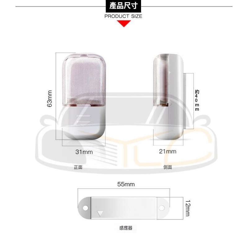 YLC。壁櫥 機車 車廂 汽車車廂 感應小燈 小型感應燈 LED燈珠 坐桶燈 磁控燈 感應燈 手套箱燈 A100-細節圖4