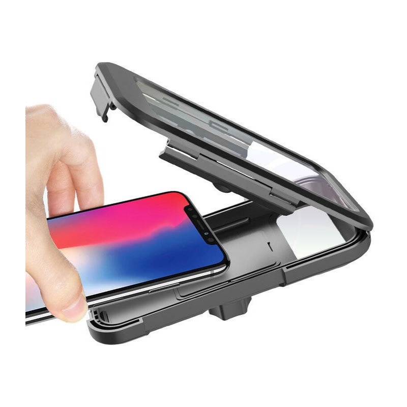 YLC。外送必備 可觸控 防水手機支架 U型車架 機車手機支架 摩托車 防水機車支架 腳踏車手機架 摩托車手機防水支架-細節圖8