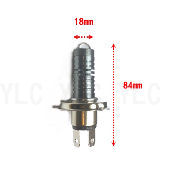 YLC。現貨 H4 led大燈 小孔徑 18mm 透鏡魚眼 近白or近黃遠白 小鋼炮LED魚眼 HS1 B131-細節圖2