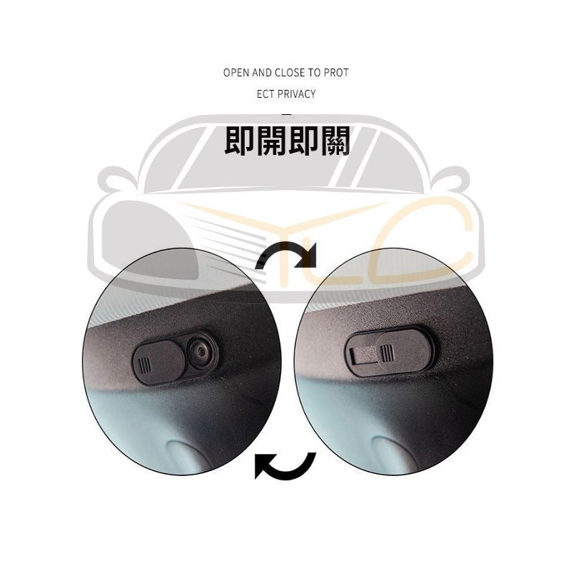 YLC。特斯拉Tesla Y 室內鏡頭保護蓋 保護隱私不受打擾車內休息 Model 3-細節圖2