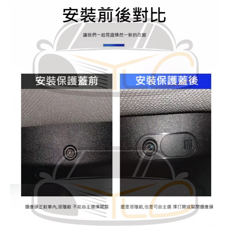 YLC。特斯拉Tesla Y 室內鏡頭保護蓋 保護隱私不受打擾車內休息 Model 3-細節圖5