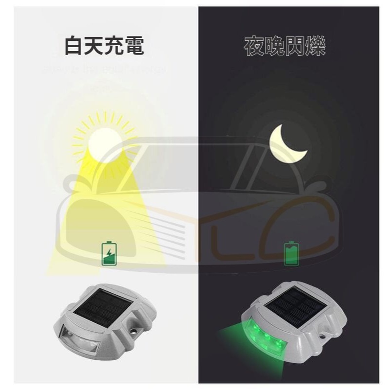 YLC。太陽能爆閃燈 鋁耐壓 馬蹄型爆閃燈 七彩 LED燈 太陽能警示燈 大貨車 汽車車用 邊燈 側燈 草坪燈 地埋燈-細節圖4