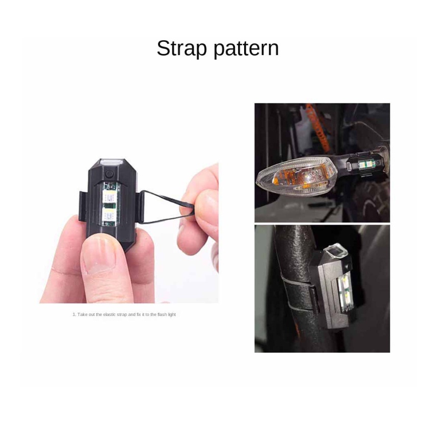 YLC。電動車燈 尾燈 爆閃 警示燈 七色摩托 機車改裝 飛機燈 爆閃燈 夜航燈 充電式-細節圖4