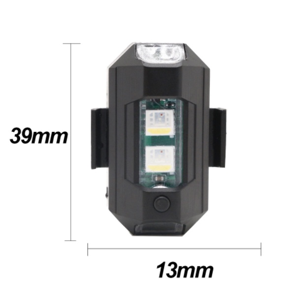 YLC。電動車燈 尾燈 爆閃 警示燈 七色摩托 機車改裝 飛機燈 爆閃燈 夜航燈 充電式-細節圖5