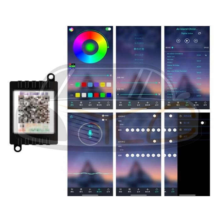 YLC。一拖五 氣氛燈 中控台+4車門 冷光線 汽車LED裝飾燈條 發光條 螢光燈 發光線 儀表板冷光線 車內氛圍燈-細節圖4