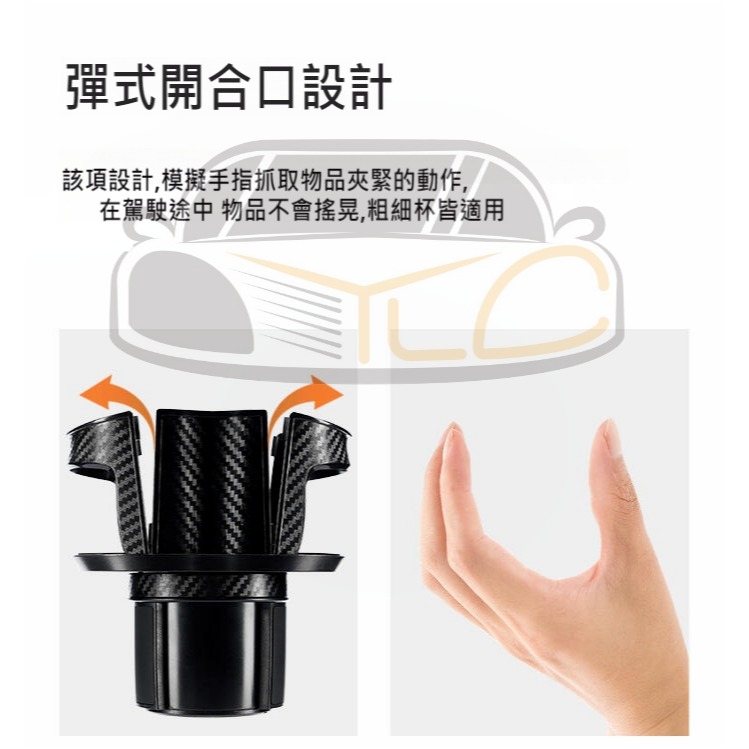 YLC。一分二 車用杯架 車用雙杯架 車用水杯架 汽車杯架 汽車飲料架 水杯架 汽車飲料架 車用收納 車用飲料架-細節圖5