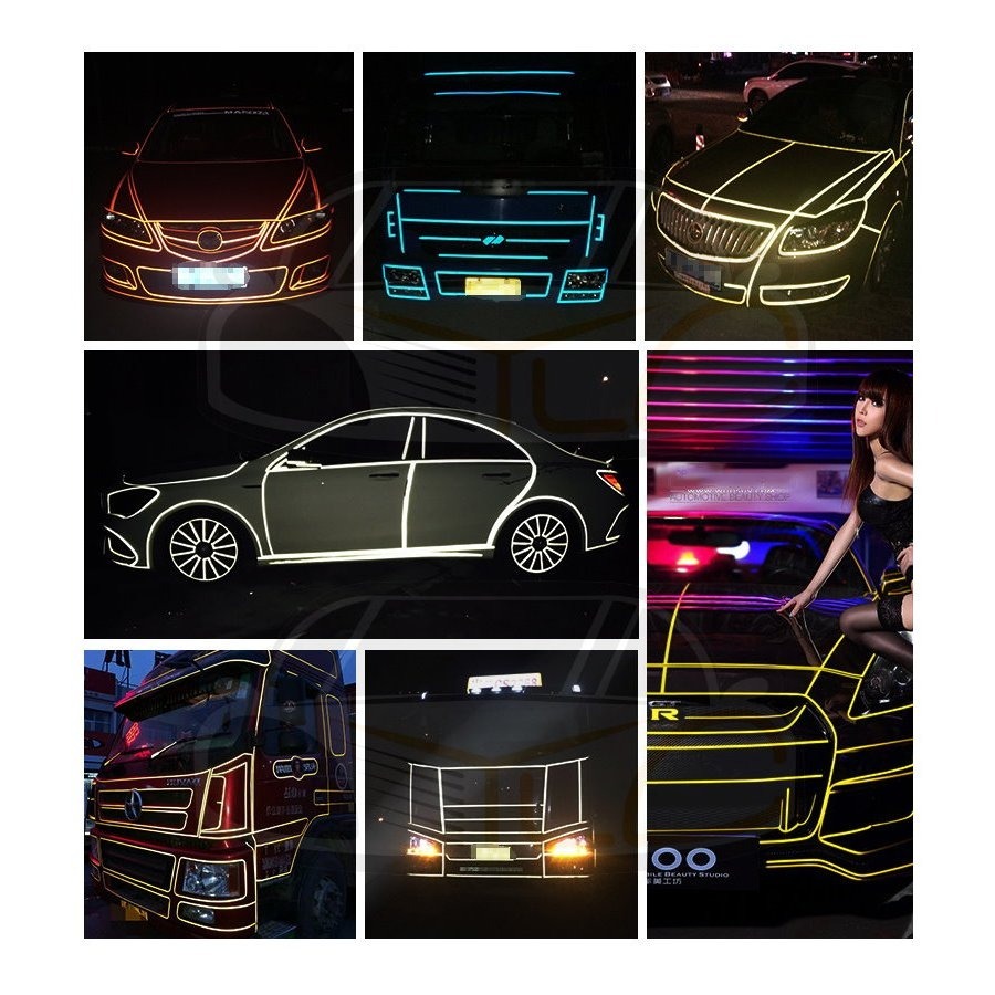 YLC。【3M反光條】45.7米 1公分 1.5公分 2公分 反光貼紙 防水 夜間 飾條 裝飾 紅白藍黃 反光貼輪框貼-細節圖2