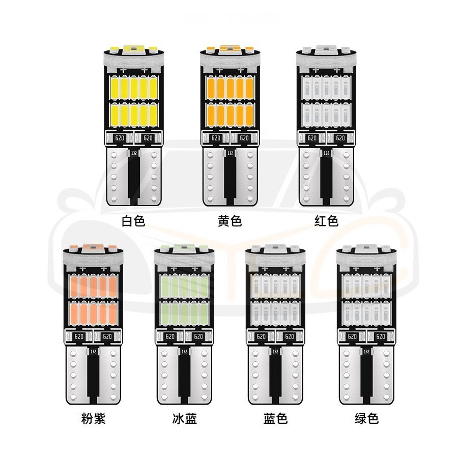 YLC。4014 12V短版 牌照燈 T10 白光 26晶 26燈 汽車 機車 小燈 閱讀燈 室內燈 剎車燈 LED-細節圖3