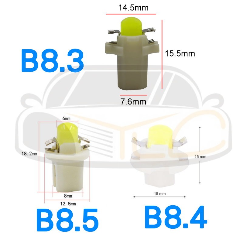 YLC。B8.4 B8.5 B8.3 led 儀表燈 LED 警示燈 b8.4 燈泡 指示燈 冷氣燈-細節圖3