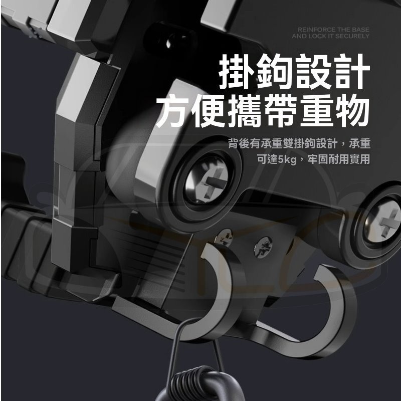 YLC。減震機車手機架 防盜手機支架 八爪手機架 手機架機車 機車手機支架 外送員手機支架 腳踏車 導航支架 手機架-細節圖4