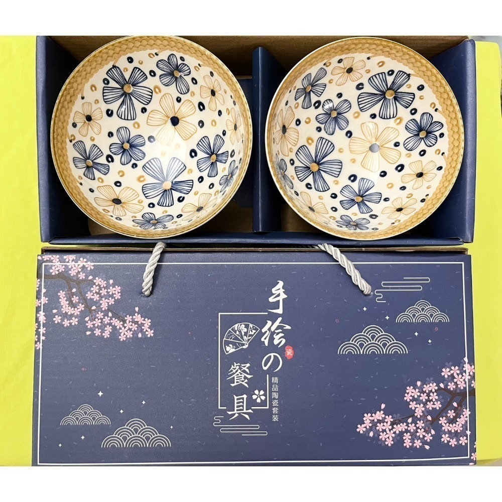 手繪碗禮盒$35、松村窯日式簡約5碗$90-規格圖1