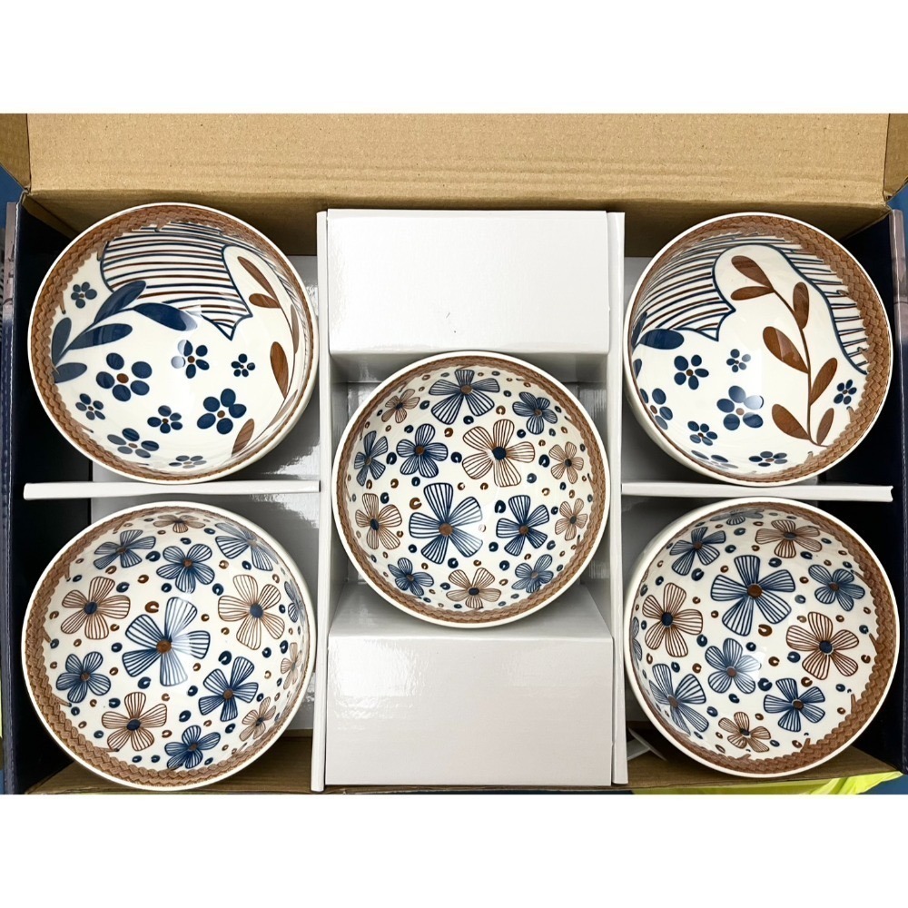 松村窯日式簡約5碗一盒