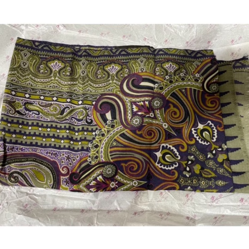 ♥️德國ETRO晶典圖騰絲巾-細節圖2